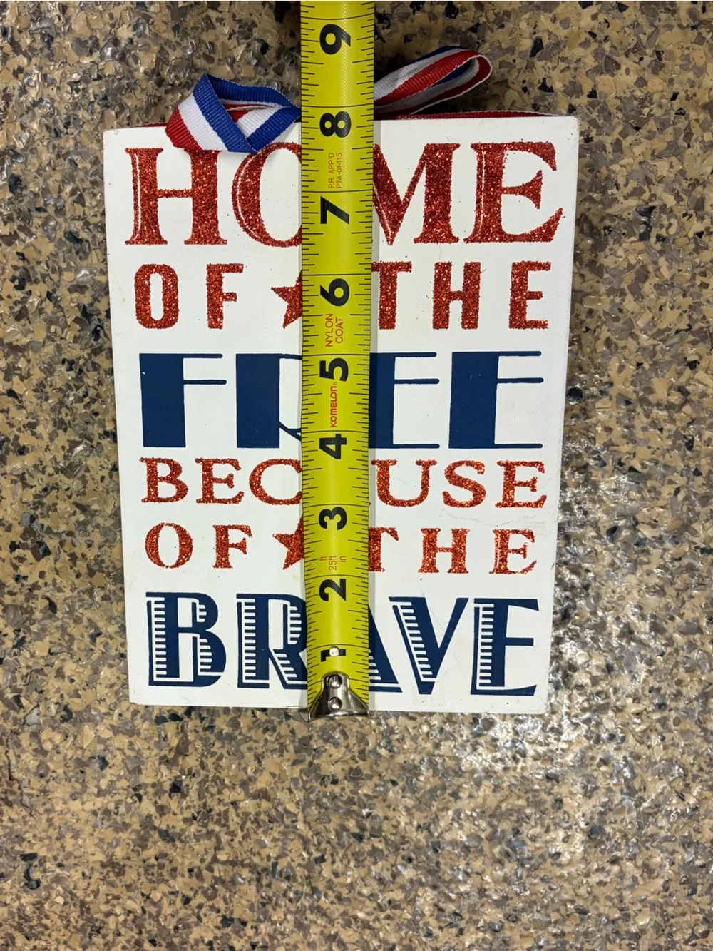 Ashland Patriotic Wall Plaque in Red & Blue